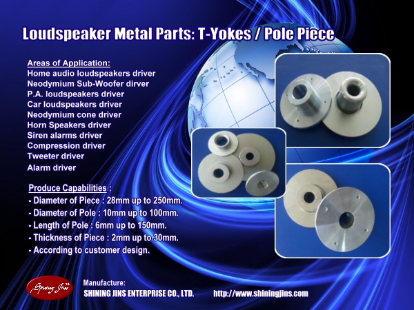 T-Yoke & Pole plate made in Taiwan T-Yoke & Pole plate made in Taiwan