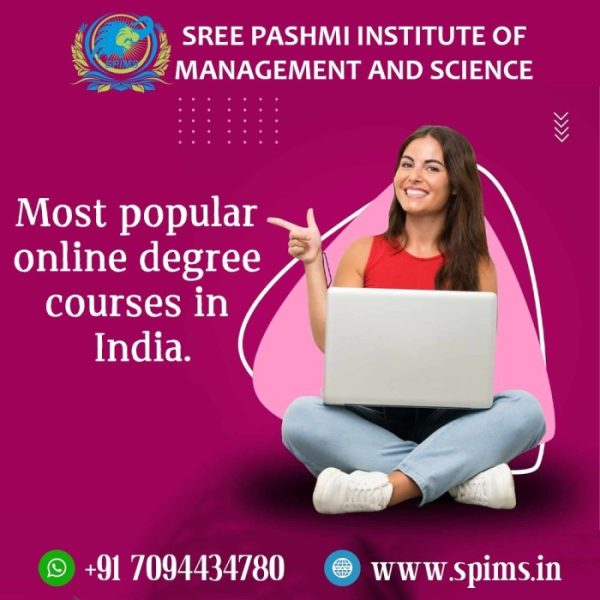 Most popular online degree courses in India.